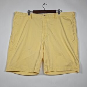 Polo Ralph Lauren Shorts Men 44 Big Yellow Stretch Chino Classic Fit 9.5" Inseam